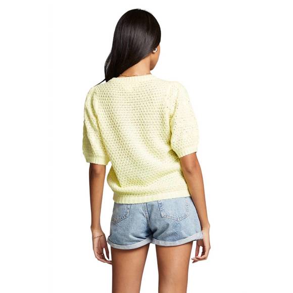 NEW SALTWATER LUXE textured doc sweater in sunglow - Picture 3 of 3